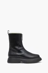 3.1 Phillip Lim Mercer Zip Shearling Combat Boot In Black
