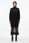 3.1 Phillip Lim Mockneck Knit Dress With Lace Inlay In Oatmeal