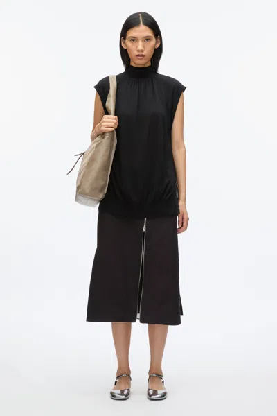 3.1 Phillip Lim Mockneck Shell In Black