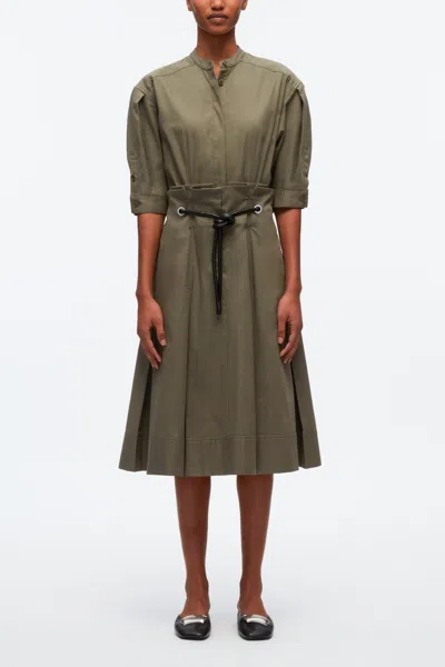 3.1 Phillip Lim Origami Shirt Dress In Khaki