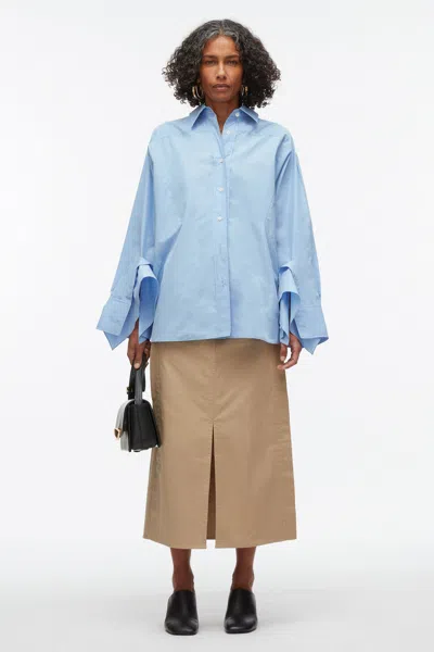3.1 Phillip Lim Oversize Shirt With Cascade Cuff In White