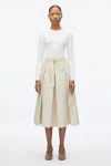 3.1 Phillip Lim Pleated Utility Skirt In Stone