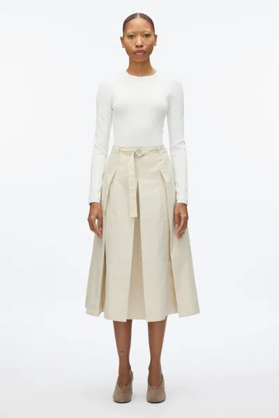 3.1 Phillip Lim Pleated Utility Skirt In Stone