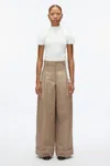 3.1 Phillip Lim Pleated Wide Leg Trouser In Gardenia