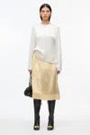 3.1 Phillip Lim Satin Top With Crystal Embellishment In Platinum