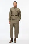 3.1 Phillip Lim Sergeant Peplum Jacket In Army