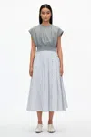 3.1 Phillip Lim Sweatshirt Combo Dress With Pleated Skirt In Dk Chocolate