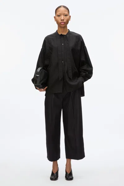 3.1 Phillip Lim Tie Neck Blouse In Black