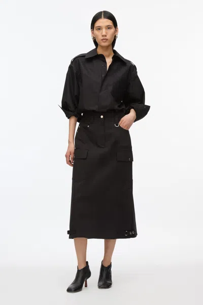 3.1 Phillip Lim Utility Cargo Skirt In Black