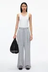 3.1 Phillip Lim Wide Leg Pleated Trouser In Cloud Grey