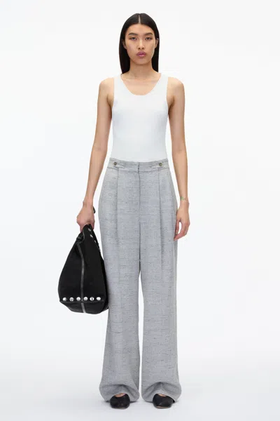 3.1 Phillip Lim Wide Leg Pleated Trouser In Cloud Grey