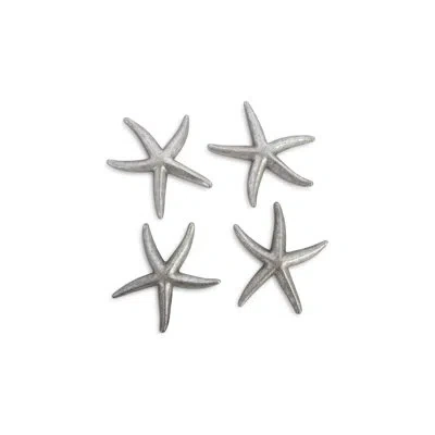 Phillips Collection 4 Piece Starfish, Silver Leaf Wall Décor Set