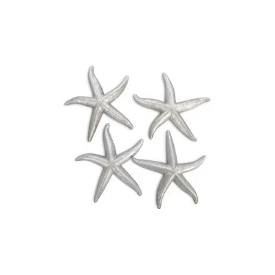 Phillips Collection 4 Piece Starfish, Silver Leaf Wall Décor Set