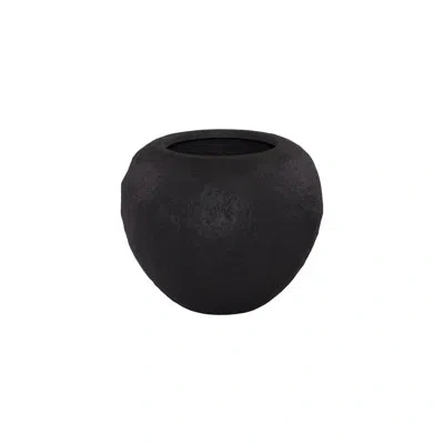 Phillips Collection Aera Planter Wide, Black, Small