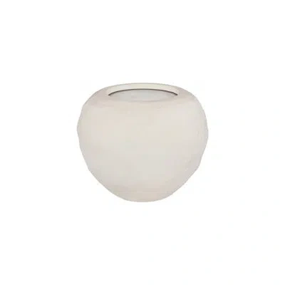 Phillips Collection Aera Planter, Wide, Off White, Small
