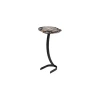 Phillips Collection Agate Side Table Horseshoe Base, Assorted In Gray,ivory