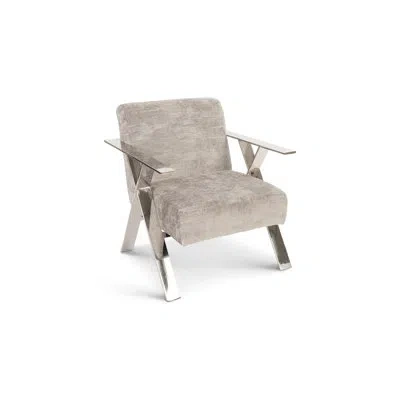 Phillips Collection Allure 27" Wide Armchair In Shimmery Gray