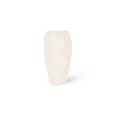 Phillips Collection Alon Resin Pot Planter In Gel Coat White