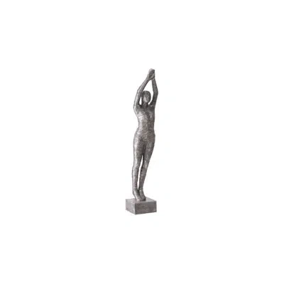 Phillips Collection Aluminum Standing Diving Statue In Gray