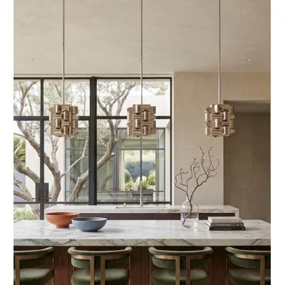 Phillips Collection Arete Pendant Light, Stainless Steel