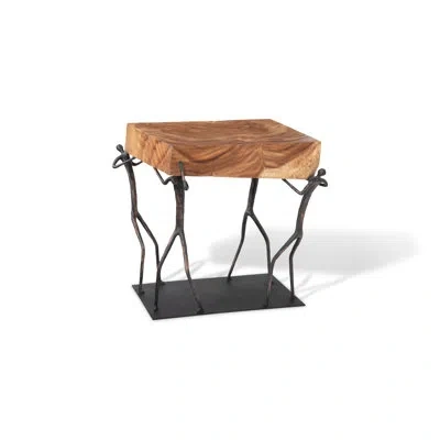 Phillips Collection Atlas 4 Legs End Table In Brown
