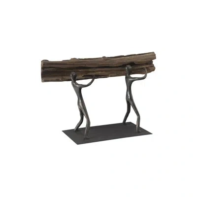 Phillips Collection Atlas Tabletop Sculpture In Black;brown