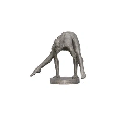 Phillips Collection Balancing Body Statue, Aluminum In Silver