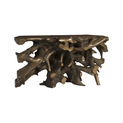 Phillips Collection Beau Cast Root Console Table In Bronze