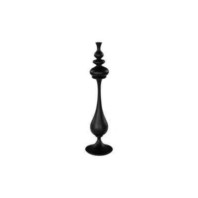 Phillips Collection Bella Bloom Vase, Narrow, Matte Black