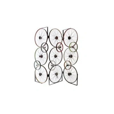 Phillips Collection Bicycle Wheel Room Screen In Green;red;yellow