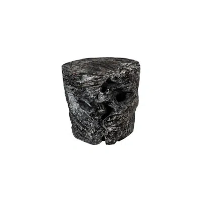 Phillips Collection Black Wash Solid Wood End Table