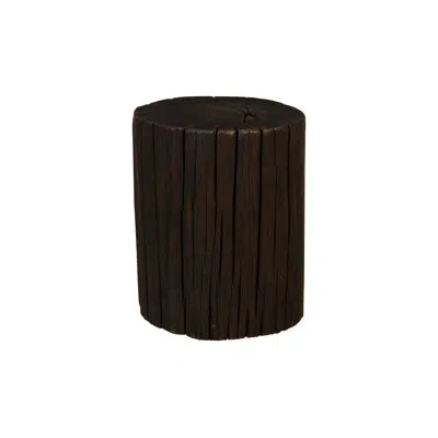 Phillips Collection Black Wood Stool, Assorted In Black,brown;brown,black;brun,noir;noir,brun