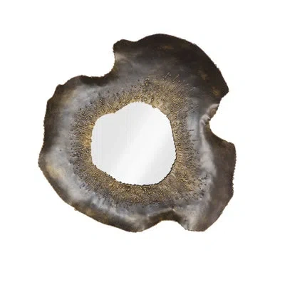 Phillips Collection Bloom Mirror, Metal, Sm In Gray