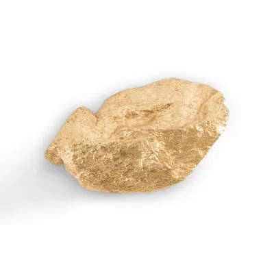 Phillips Collection Boulder Art Wall Décor In Gold Leaf