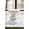 Phillips Collection Boulder End Table In White