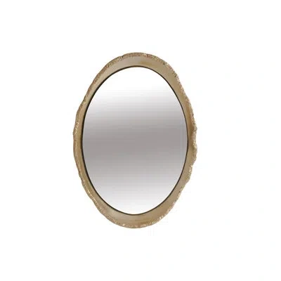 Phillips Collection Broken Egg Modern & Contemporary Accent Mirror In White;gold Leaf