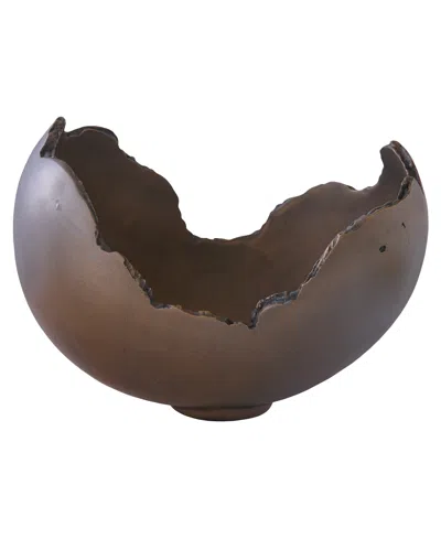 Phillips Collection Burled Bowl, Resin In Brown