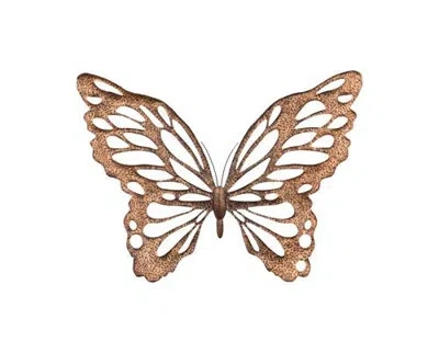 Phillips Collection Butterfly Wall Art, Sm, Copper/black, Metal In Brown