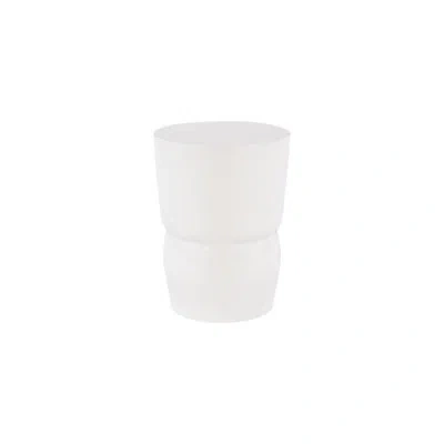 Phillips Collection Carved Stool In White