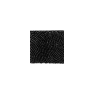 Phillips Collection Carved Wall Tile, Black, Wave