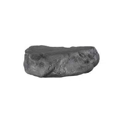 Phillips Collection Cast Boulder Coffee Table, Charcoal Stone, Large