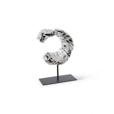 Phillips Collection Cast Eroded Circle On Stand In Silver