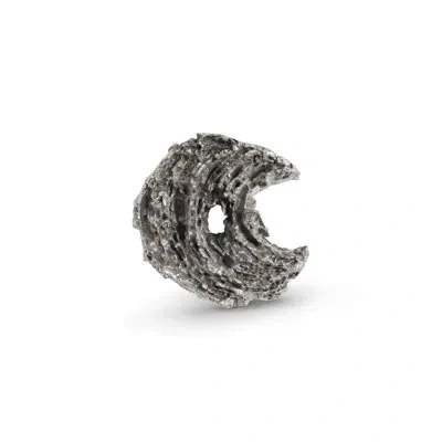 Phillips Collection Cast Eroded Wood Circle Wall Décor In Black;silver