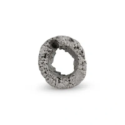 Phillips Collection Cast Eroded Wood Circle Wall Décor In Silver Leaf