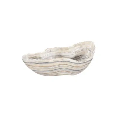 Phillips Collection Cast Gray Onyx Bowl In Gray,beige
