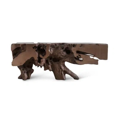 Phillips Collection Cast Naturals Freeform Console Table In Brown