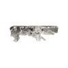 Phillips Collection Cast Naturals Freeform Console Table In Silver Leaf
