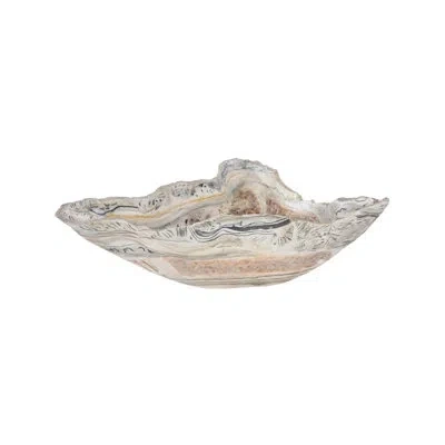 Phillips Collection Cast Onyx Bowl In Beige,brown