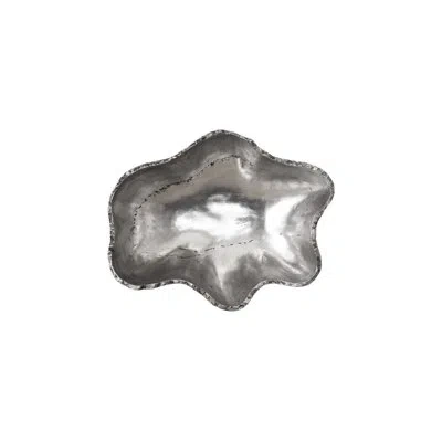 Phillips Collection Cast Onyx Wall Bowl, Silver, Sm
