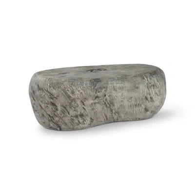 Phillips Collection Cast River Stone Coffee Table In Gray